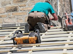 Roof being replaced Nottingham